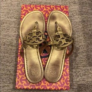 Gold Tory Burch sandals